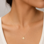 Dragonfly Design Silver Charm Necklace