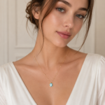 Turtle Enamel Evil Eye Dorica Silver Charm Necklace